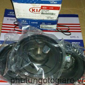 Puly trục cÆ¡/cá»t máy Hyundai Santafe, Tucson, Sorento, Sportage