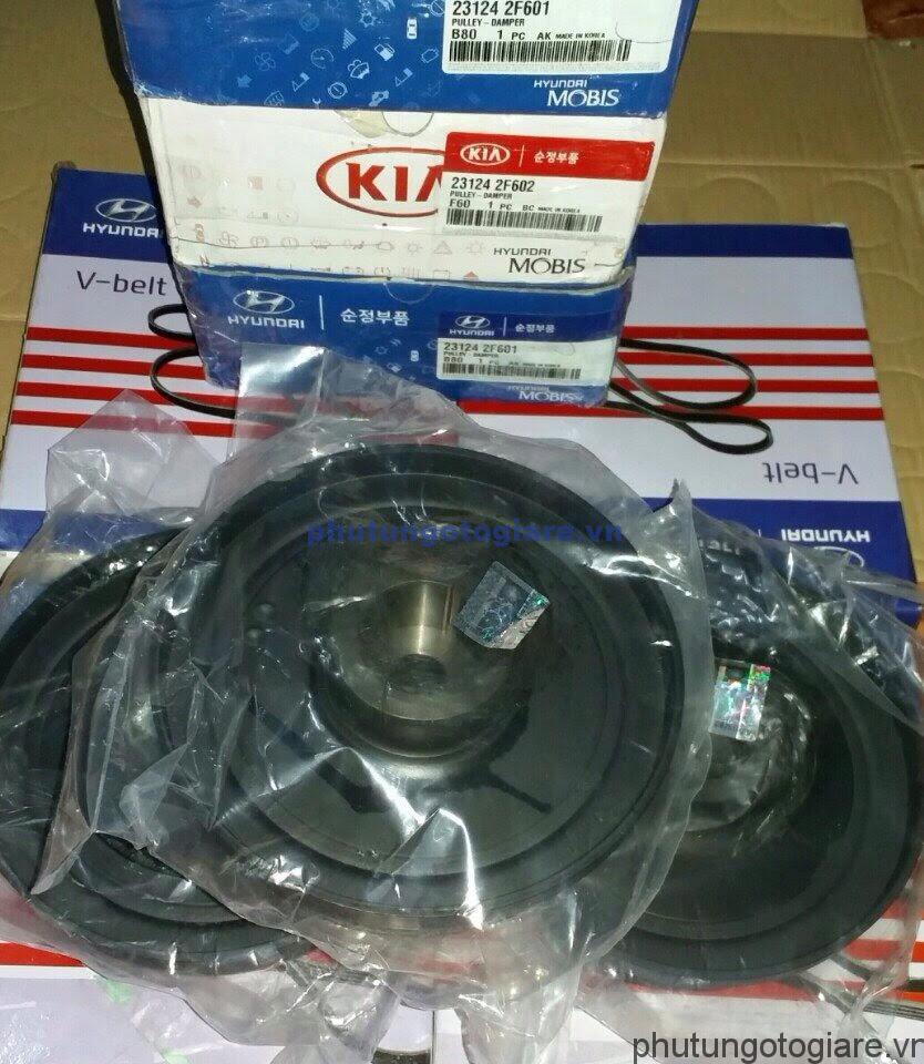 Puly trục cơ/cốt máy Hyundai Santafe, Tucson, Sorento, Sportage