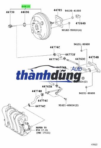 Bầu trợ lực phanh/thắng Hyundai Starex - Ảnh 3