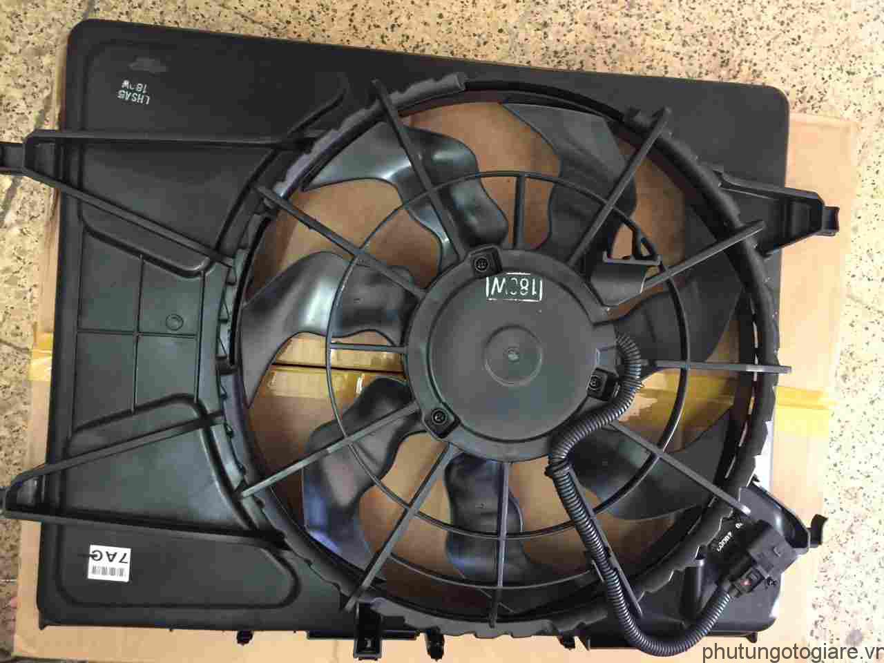 Quạt két nưá»c Hyundai Elantra, Avante, I30, Kia Forte, Cerato