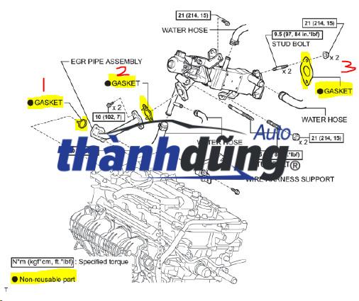 VAN EGR FORD EVEREST 2012-2021 | FB3Q9D476AC - Ảnh 5