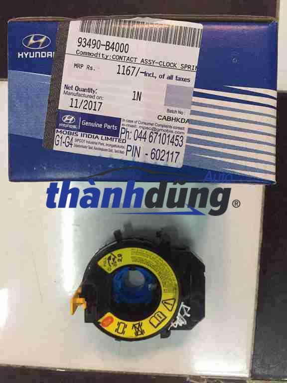 Cáp còi/ cuộn kèn túi khí vô lăng Hyundai I10 Grand