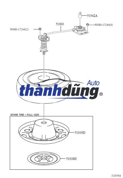 TREO LỐP DỰ PHÒNG HINO 700 - Ảnh 3