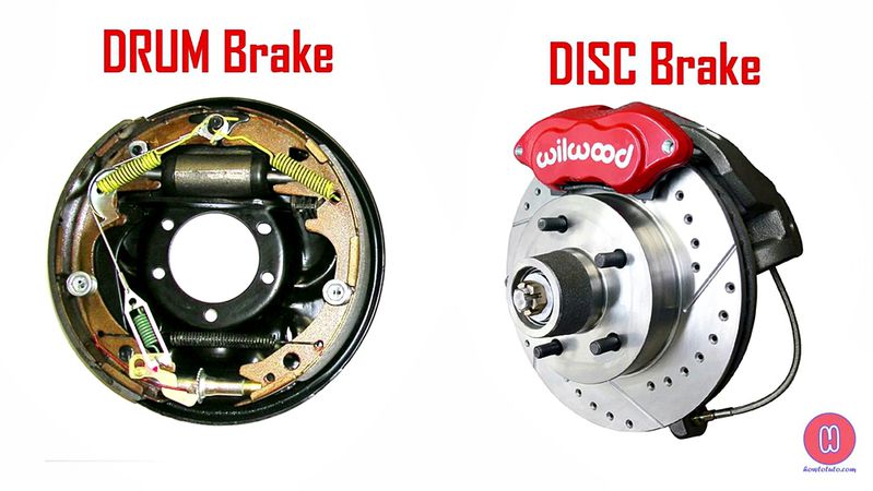 Khác biệt giữa phanh đĩa và phanh tang trống của ô tô