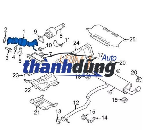 BẦU LỌC KHÍ XẢ HONDA CRV 2007-2011 | G470KVG900 - Ảnh 4