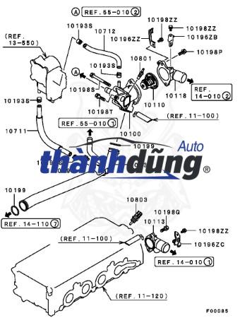 ỐNG NƯỚC DÀN SƯỞI NISSAN TERRA 2017-2021 | 924104JM0B - Ảnh 4