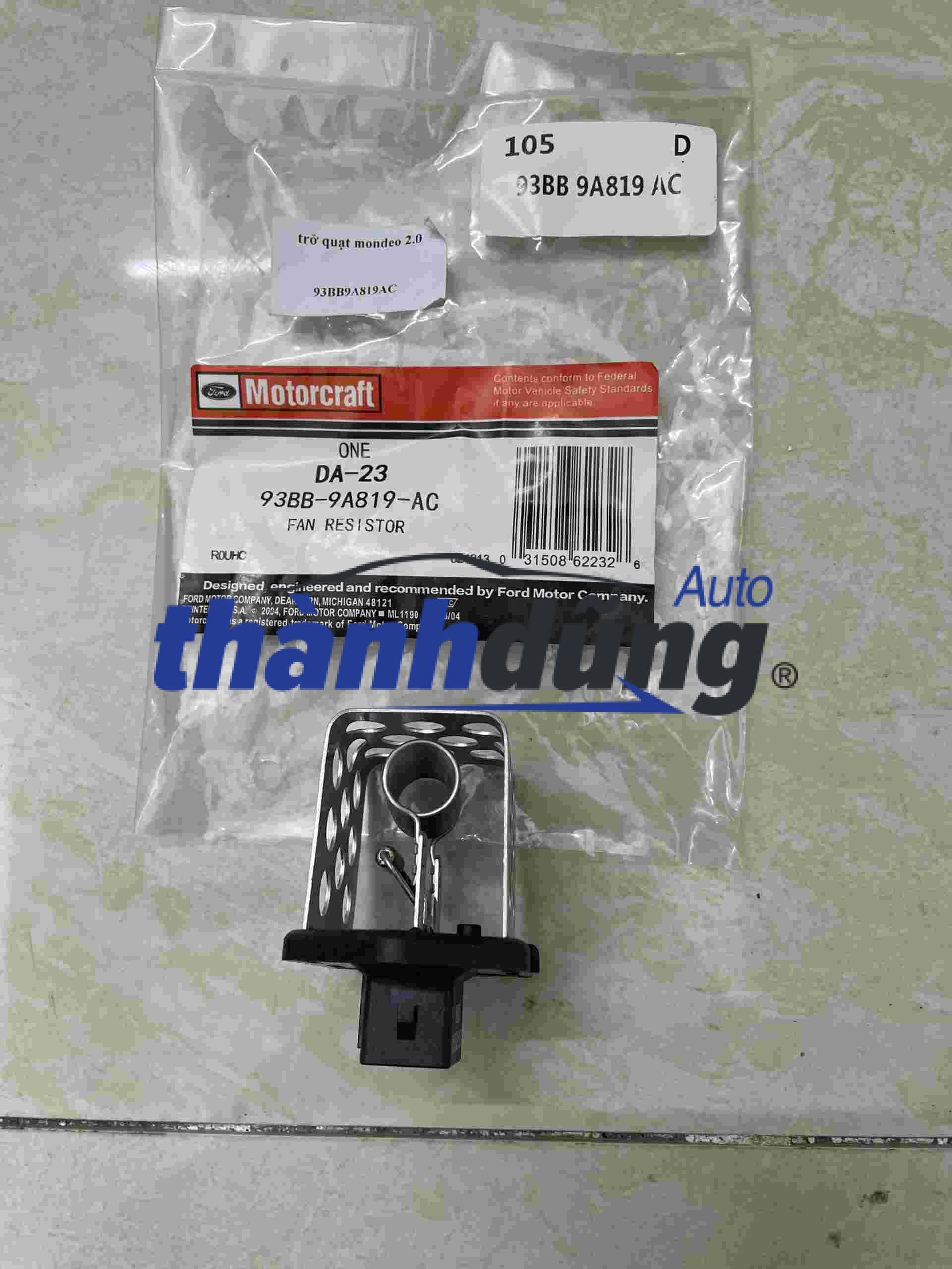 TRỞ QUẠT GIÀN LẠNH FORD MONDEO, FOCUS