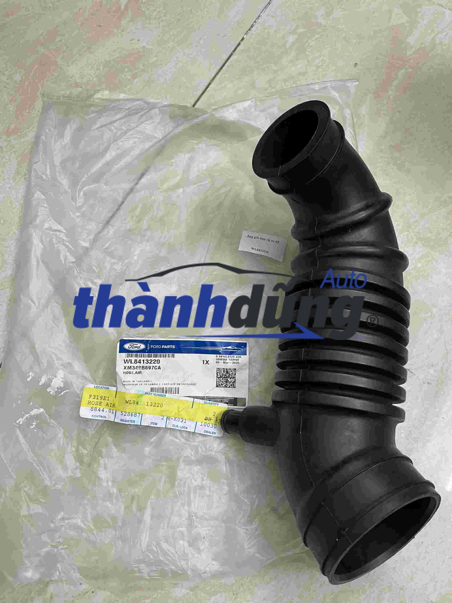 ỐNG GIÓ VÀO HỘP LỌC GIÓ FORD RANGER, EVEREST