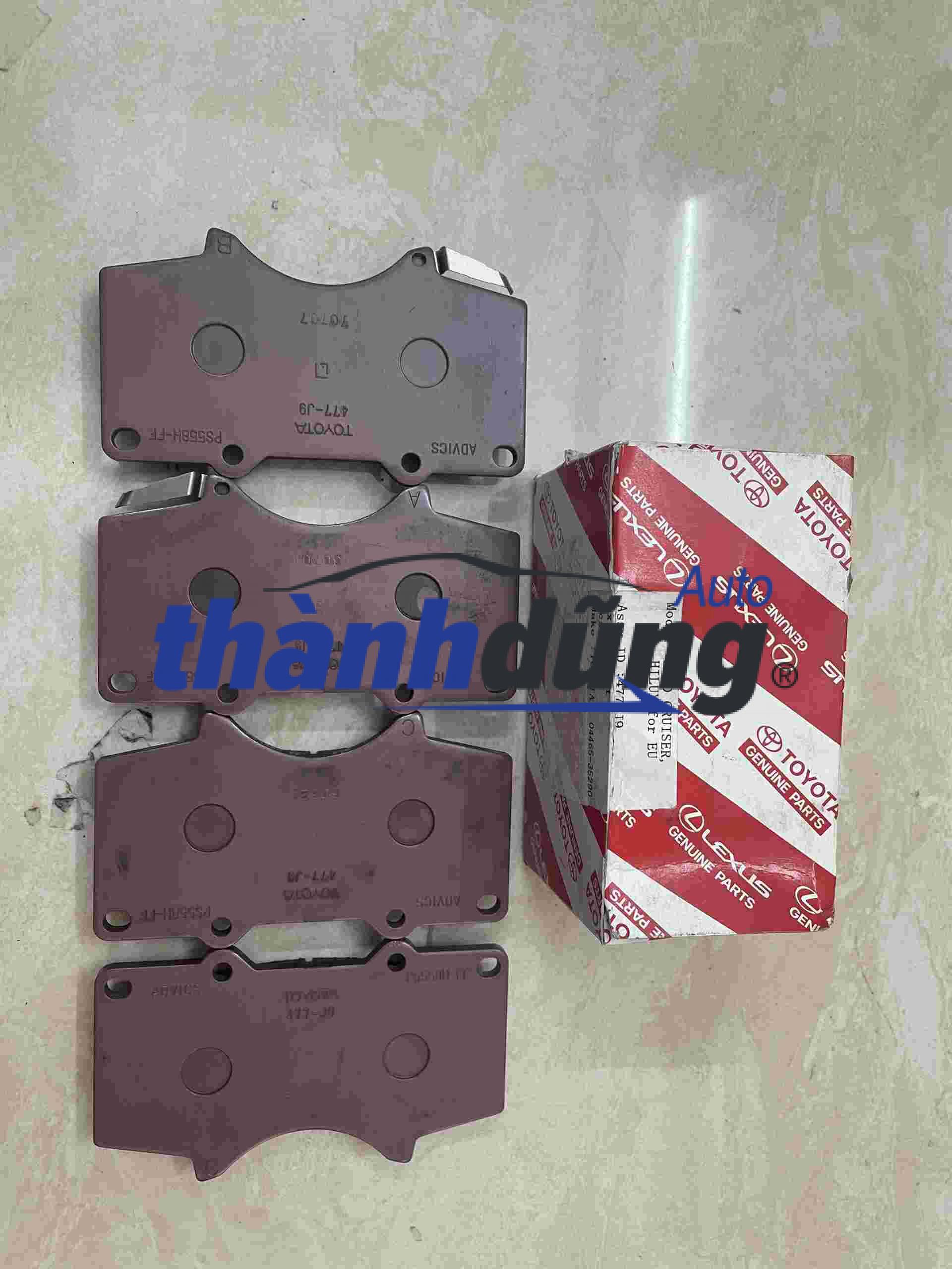 MÁ PHANH TRƯỚC TOYOTA FORTUNER