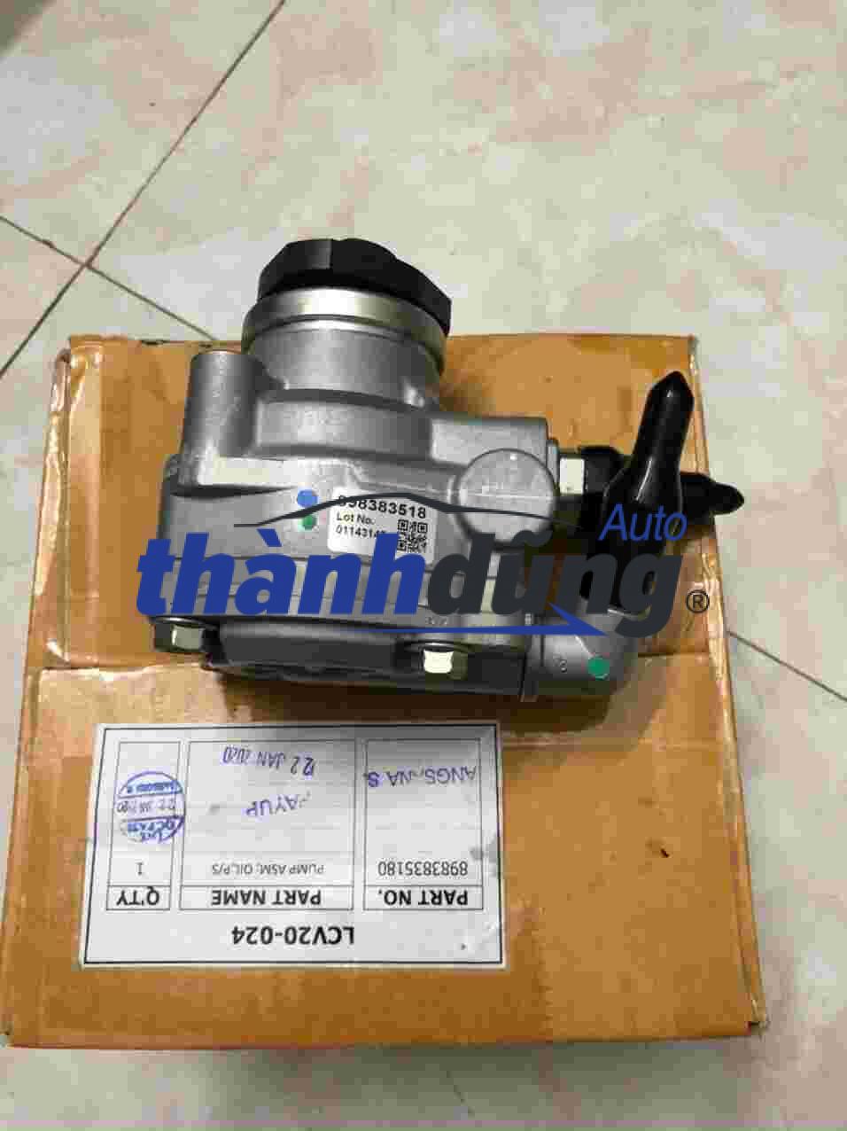 BƠM TRỢ LỰC LÁI ISUZU DMAX CHÍNH HÃNG