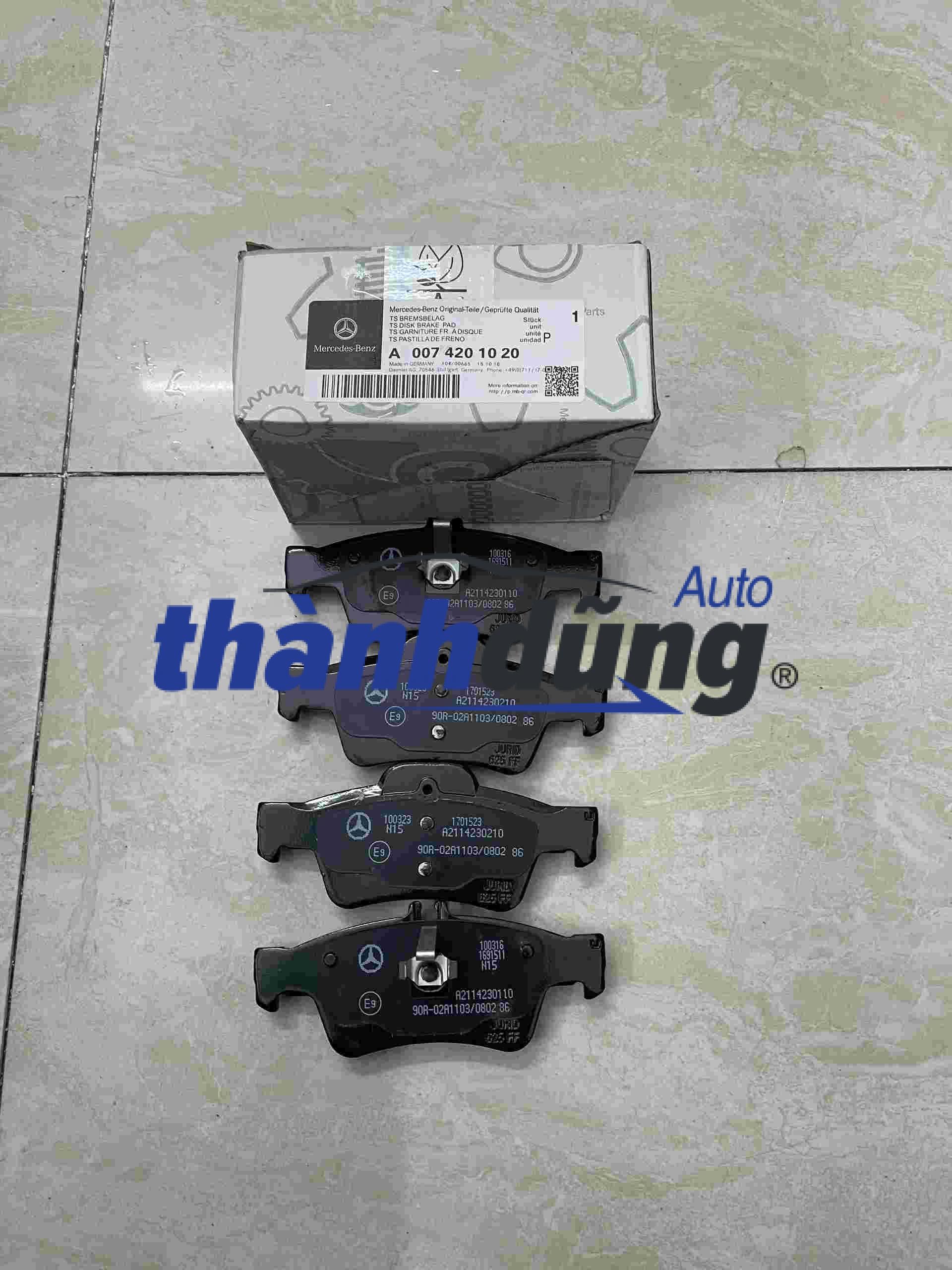 MÁ PHANH SAU MERCEDES E200, E250, E300, E500