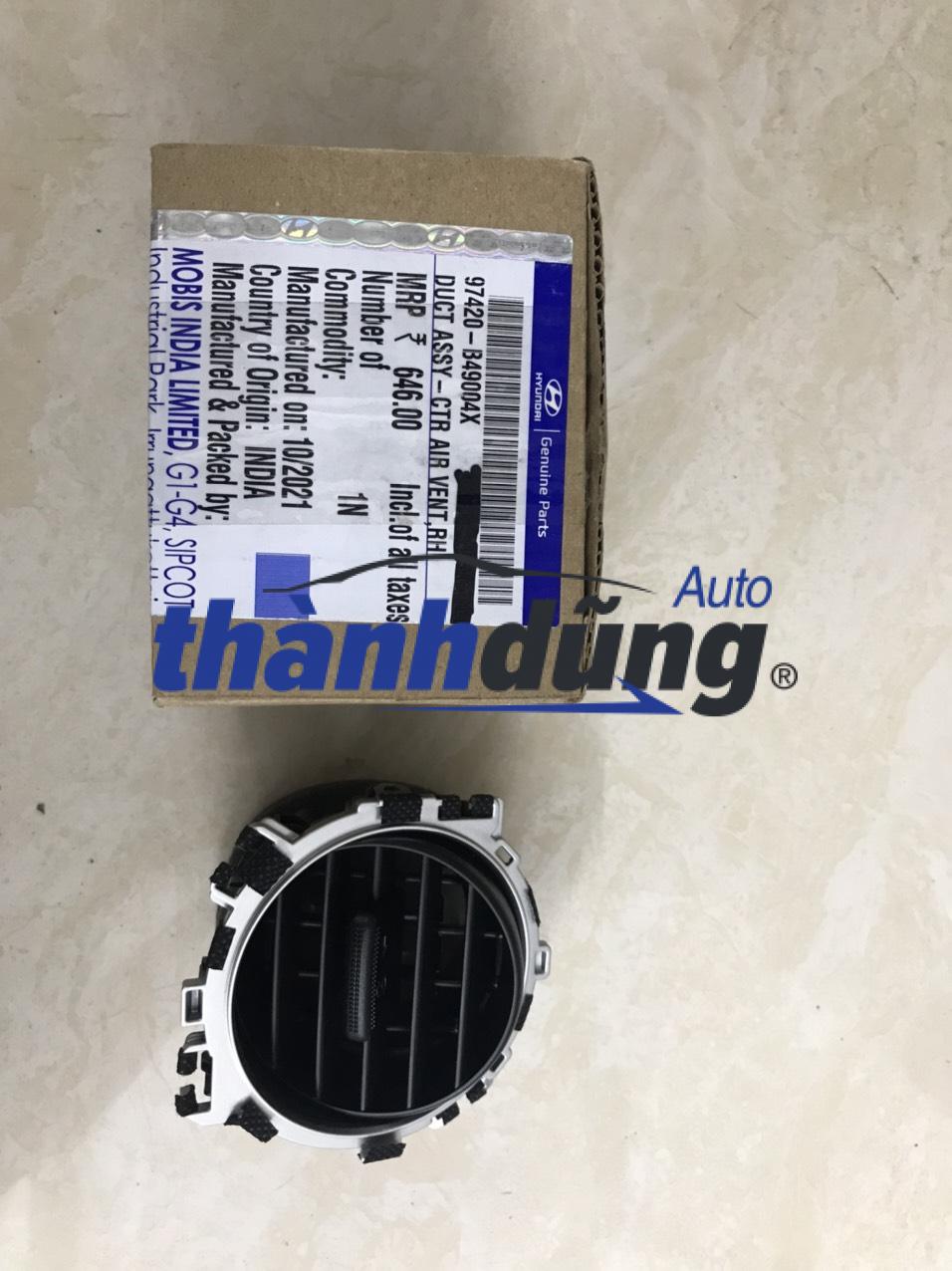 CỬA GIÓ ĐIỀU HÒA HYUNDAI I10 GRAND CHÍNH HÃNG