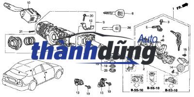 TIẾP ĐIỂM KHÓA ĐIỆN MITSUBISHI LANCER 2001-2005 | MR389784 - Ảnh 4