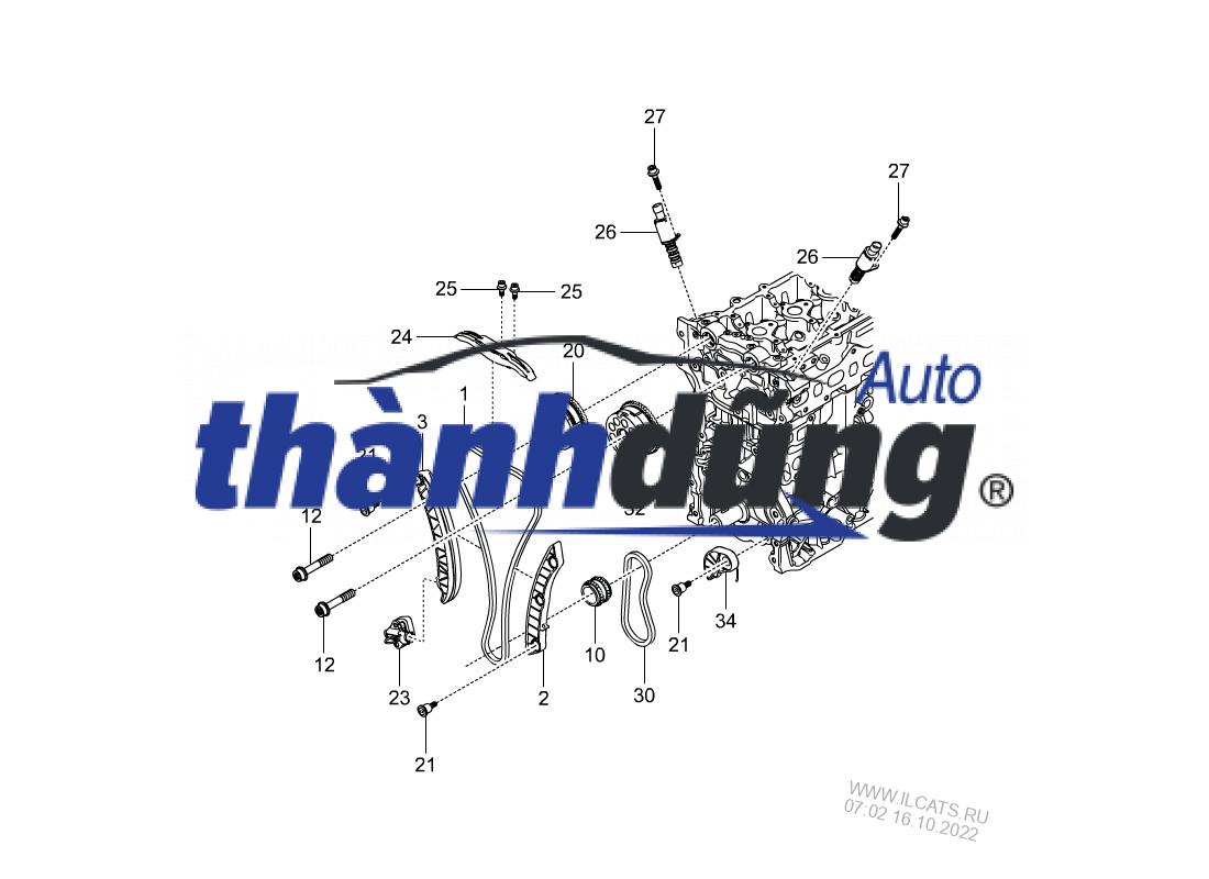 BÁNH RĂNG CAM HÚT SSANGYONG TIVOLI 2015-2019 - Ảnh 3