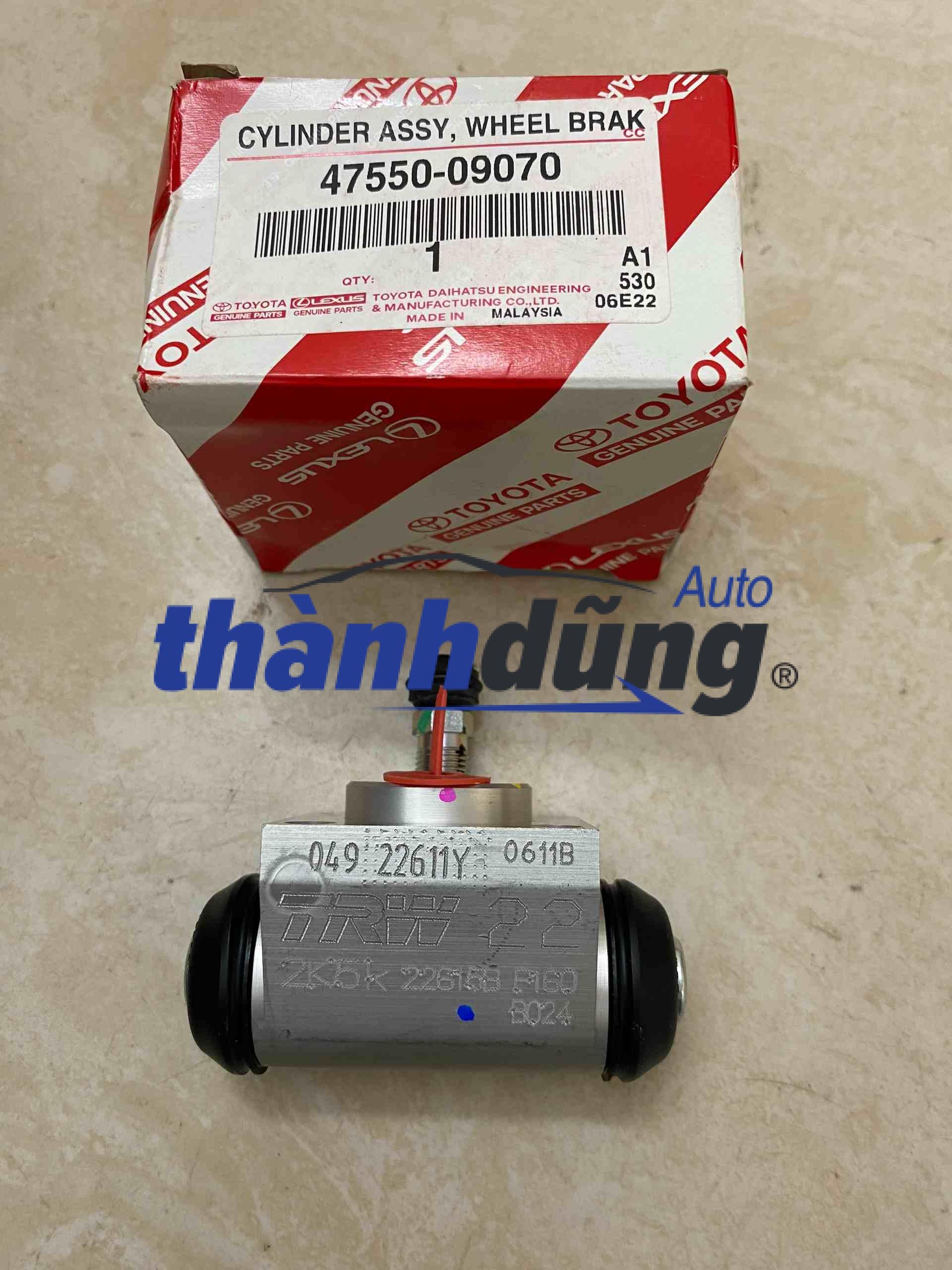 ĐỜ LU PHANH SAU TOYOTA FORTUNER