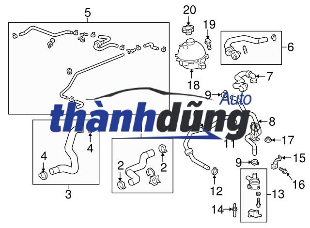 TUY Ô NƯỚC LÀM MÁT CHEVROLET CRUZE - Ảnh 5