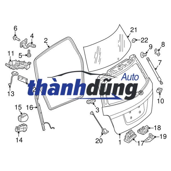 KÍNH CỐP HẬU FORD EXPLORER 2017 | DB11843YPN - Ảnh 3