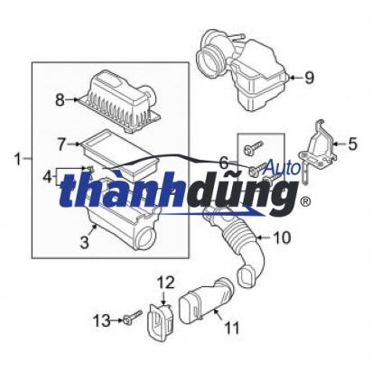 HỘP LỌC GIÓ SUZUKI SWIFT 2013-2019 | 13700-58M10-000 - Ảnh 3