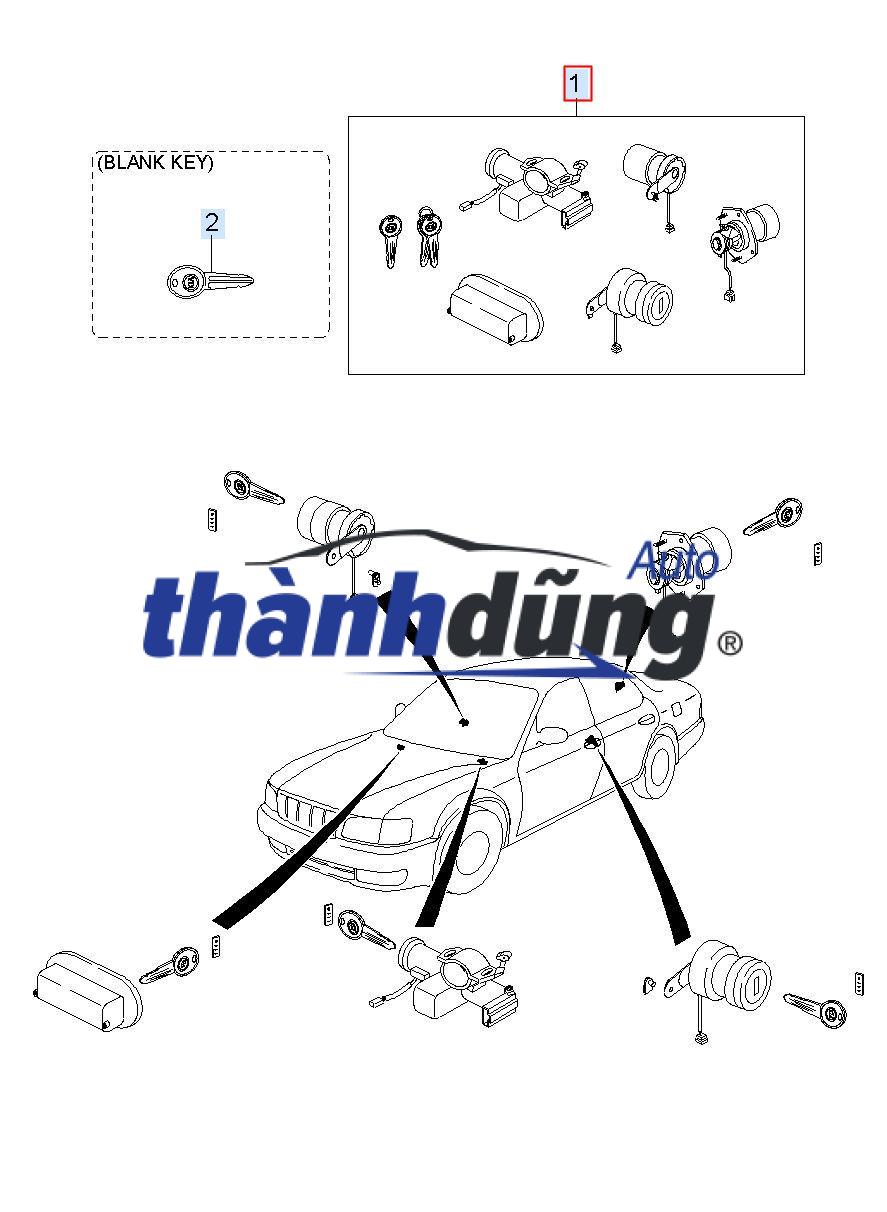 Ổ KHÓA ĐIỆN HYUNDAI I10 2008-2013 | 819000XA00 - Ảnh 3