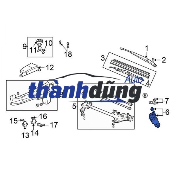 MÔ TƠ GẠT MƯA KIA SOLUTO 2018 | 98110-H7000 - Ảnh 5