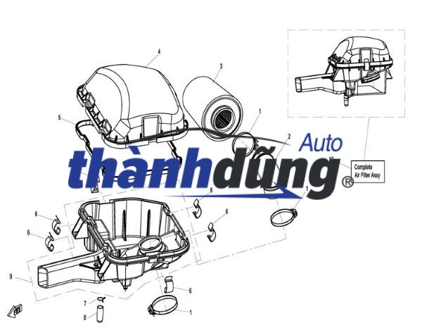 LỌC GIÓ ĐIỀU HÒA TRONG MERCEDES C250 | 205835014764 - Ảnh 3