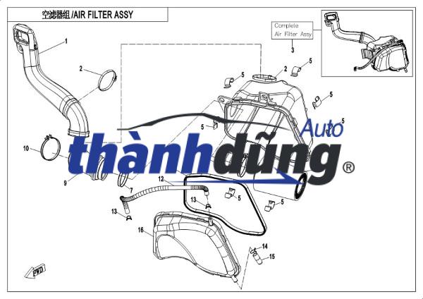 LỌC GIÓ MÁY LẠNH SUZUKI VITARA 2014-2017 | 9586061M00 - Ảnh 3