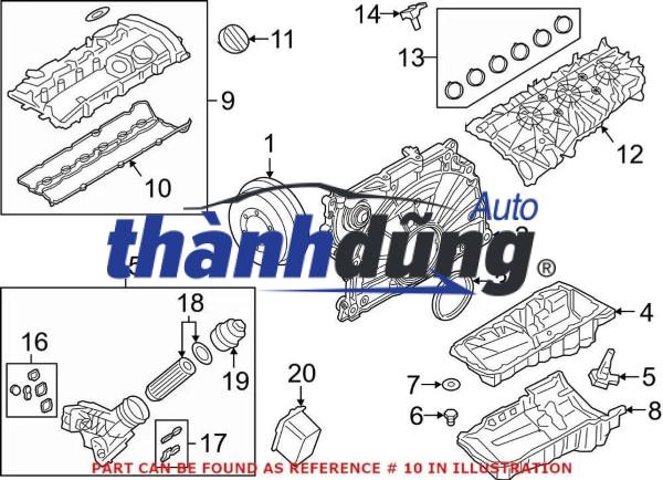 GIOĂNG NẮP DÀN CÒ SSANGYONG TIVOLI 2017 | 1730160021 - Ảnh 4