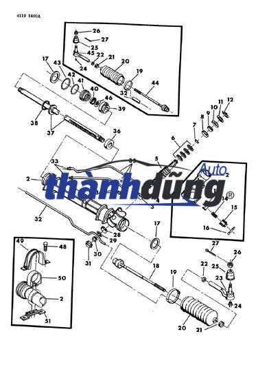 THƯỚC LÁI HYUNDAI PORTER 2 2006 | 57700-4F000 - Ảnh 3