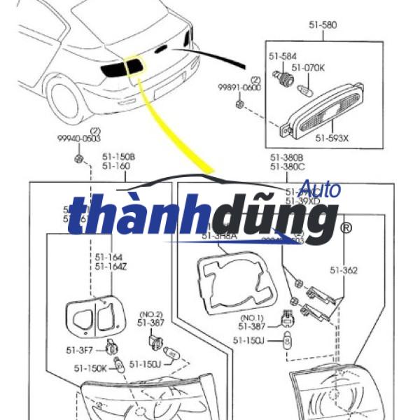ĐÈN HẬU XE FORD RANGER | EB3B13404H - Ảnh 4
