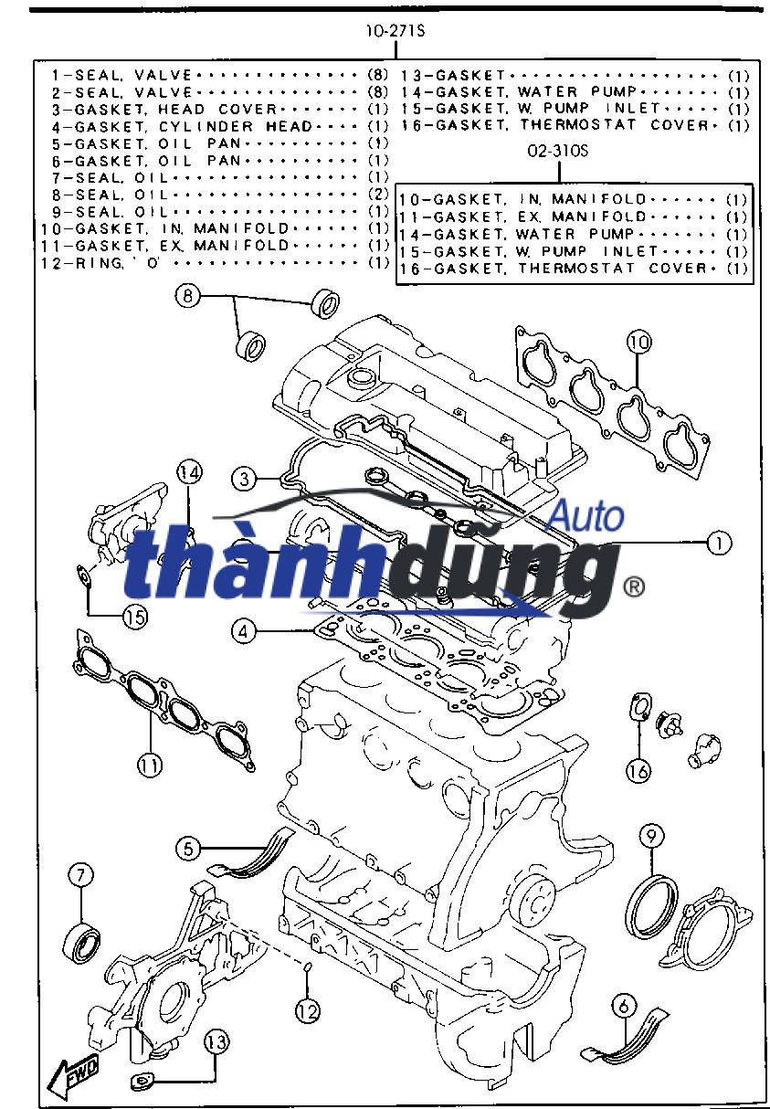 RON MẶT MÁY DAEWOO LACETI 1.8 | 90411937 - Ảnh 4