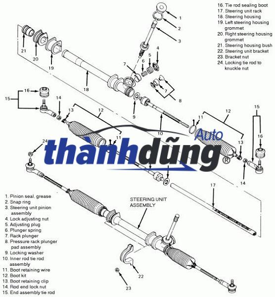 THƯỚC LÁI SSANGYONG KORANDO 2002-2009 - Ảnh 3