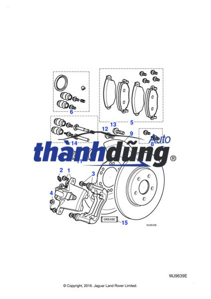MÁ PHANH TRƯỚC SSANGYONG XLV 2017-2020 | 48130350B0 - Ảnh 4