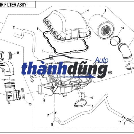 LỌC GIÓ ĐIỀU HÒA TRONG MERCEDES C250 | 205835014764 - Ảnh 4