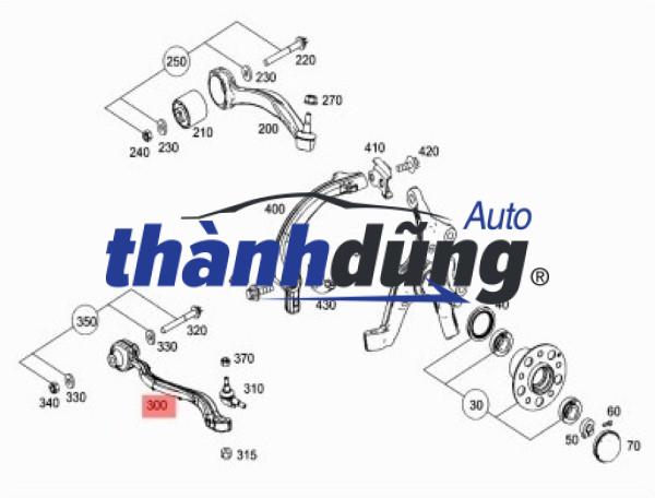 CÀNG CONG TRƯỚC MERCEDES C300 | A2043303211 - Ảnh 3