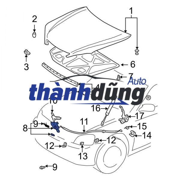 NẮP CAPO MAZDA BT50 3.2 - Ảnh 3