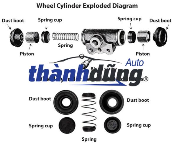 XY LANH PHANH SAU KIA FRONTIER - Ảnh 3