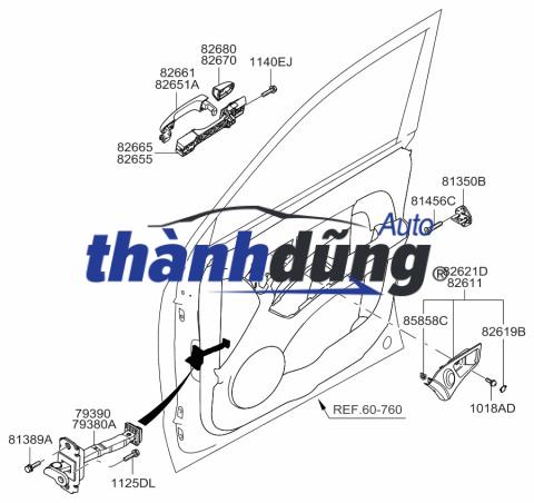 GIỚI HẠN HÀNH TRÌNH CÁNH CỬA FORD RANGER 2014 | KB3Z2627204E - Ảnh 3