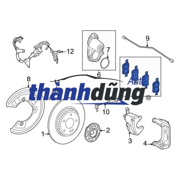 ĐĨA THẮNG SAU TOYOTA VENZA 2009-2015 | 424310T010 - Ảnh 4