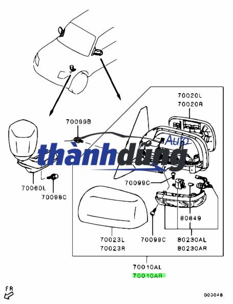 Mặt gương HYUNDAI ELANTRA 2006 | 87611-2H350 - Ảnh 3
