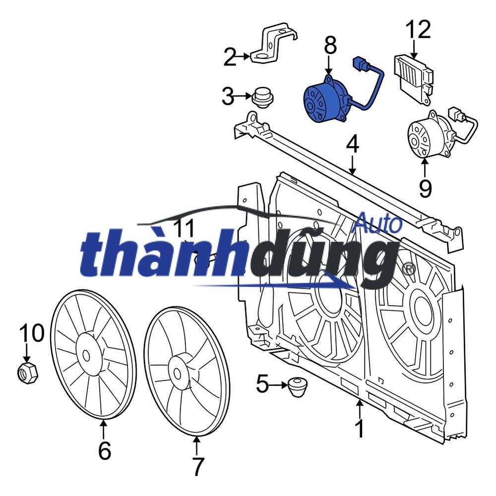 QUẠT GIÓ ĐỘNG CƠ PEUGEOT 508 2013-2018 | 9804778380 - Ảnh 4