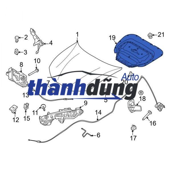 CHỐNG NÓNG CAPO LAND ROVER EVOQUE 2010-2018 | LR116633 - Ảnh 3