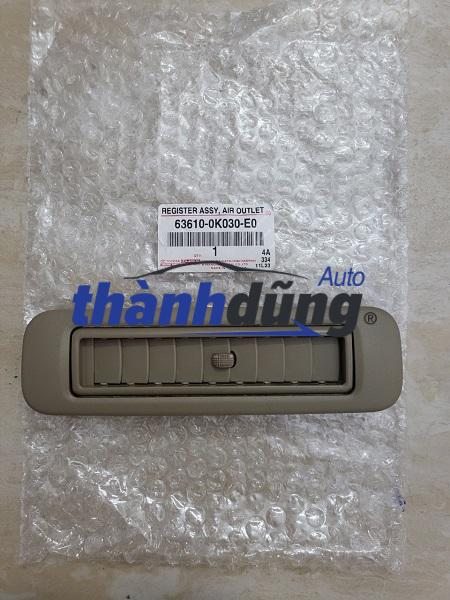 CỬA GIÓ ĐIỀU HÒA TRẦN XE TOYOTA FORTUNER