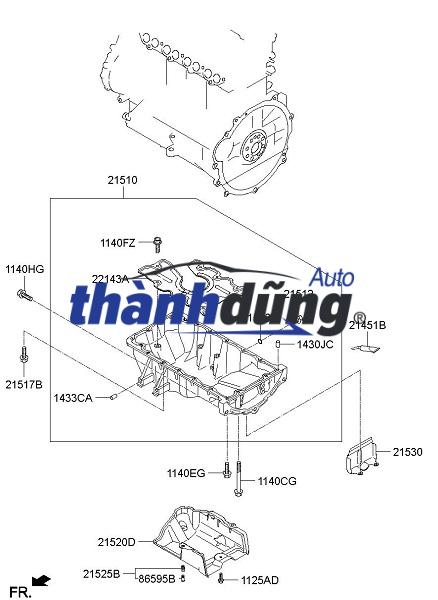 ĐÁY CÁC TE DẦU AUDI A4 2013-2018 | 06L103600F - Ảnh 4