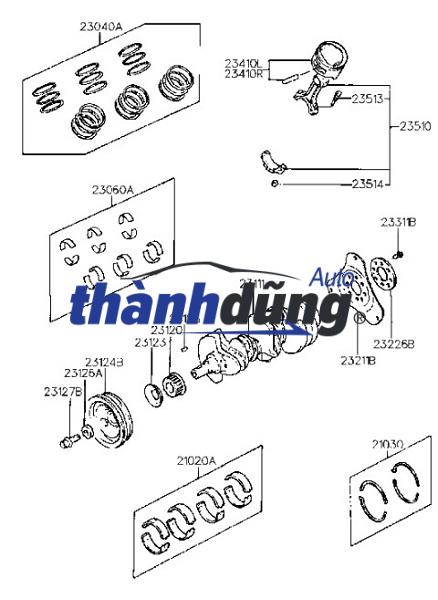 PULY TRỤC CƠ TOYOTA HILUX 2006-2012 | 1340875050 - Ảnh 3