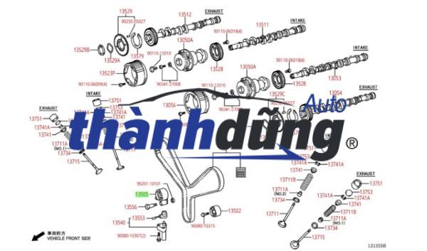 BÁNH RĂNG TRỤC CƠ KIA K165 33R | 0K71E17251 - Ảnh 4