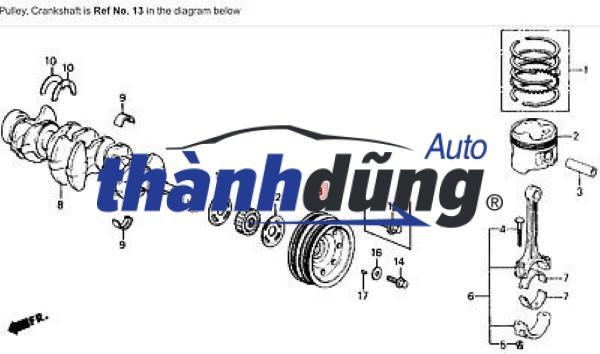 BÁNH RĂNG ĐẦU CỐT MÁY KIA CARNIVAL - Ảnh 6