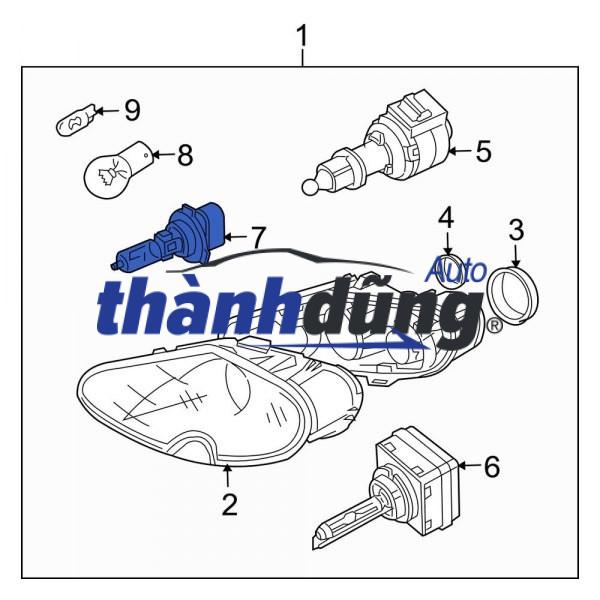 ỐP MẶT ĐÈN PHA BMW 325I 2018-2022 | 63117271911V - Ảnh 3