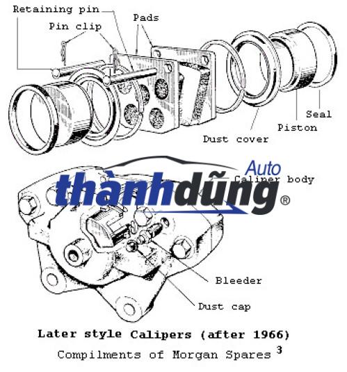 CỤM GÔNG PHANH CHEVROLET AVEO 2006-2010 - Ảnh 3