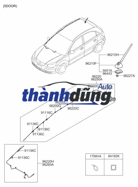 ĂNG TEN KIA BONGO 3 2006-2012 | 962004F100 - Ảnh 4