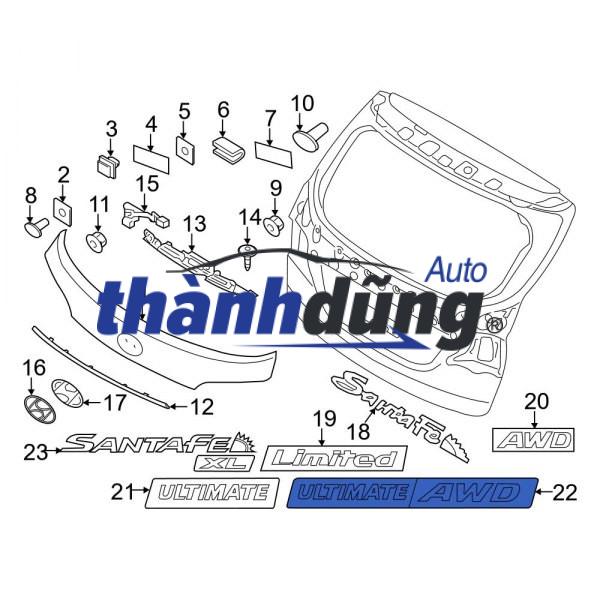 CHỮ ACCENT CỐP SAU HYUNDAI ACCENT 2020-2024 | 86311H6500 - Ảnh 5